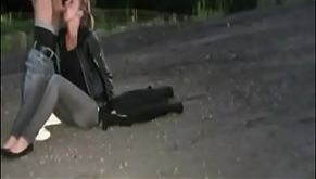 Lucky Dude Met Horny German Blonde on the Street and She Agreed for Quick Sex