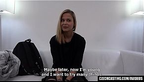 Lesbian Virgin Teen Enjoys Threesome