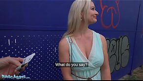 Public Agent Big Tits Blonde Lily Joy Fucked Behind Train Station 12 min
