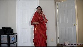 Horny Indian mother and son in law having fun