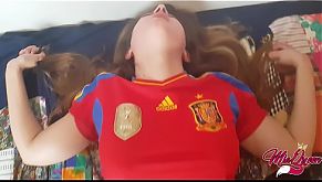 Spaniard Horny Teen helps him to lost his virginity ( Creampie )