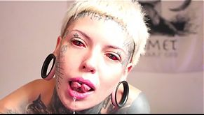 Spit fetish by Mari Zombie