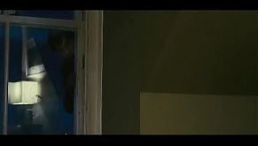 Young guy spying on a sexual mom