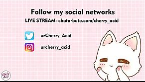 cherry acid sexy geek squirt and ride dildo camgirl