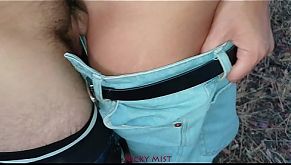 Cumming in my panties on field and wear that