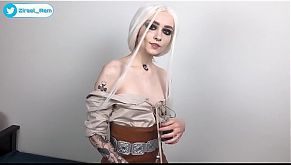 Ciri does anal and pussy in reverse cowgirl and deep painful buttfuck