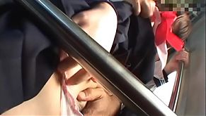 Chubby japanese schoolgirl molested in train