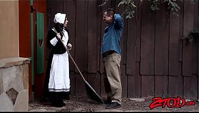 Amish Whitney Wright offers pussy to hung stranger