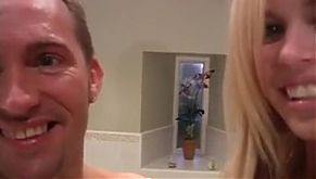 Alicia in the bathroom