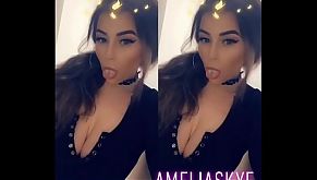 Amelia Skye deepthroats and titfucks for boyfriends birthday