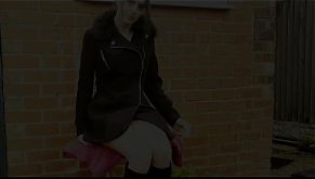 2 risky outdoor public squirting videos