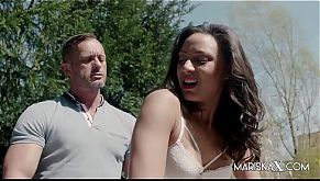 MARISKAX Cassie Del Isla ass fucked in the backyard