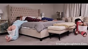 DAUGHTERS CRAWL UPTO DADDY'S DICK and SUCK THEM