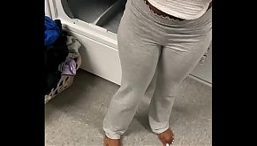 Face fucked my noisy neighbors babymom in the laundry room
