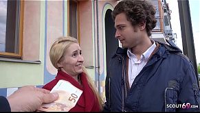 GERMAN SCOUT - ROUGH ANAL FOR SKINNY MILF AT STREET CASTING